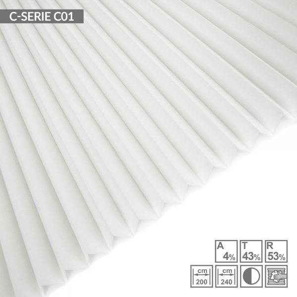 <p>C-SERIE C01 - Brækket hvid - helt hvid er C0150</p>